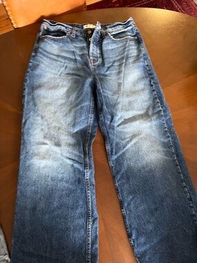 Madewell Blue Wide-Leg Jeans